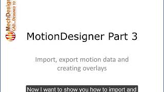 MechDesigner Motion Design Tutorial - Part 3 - Overlay tool and Import Data