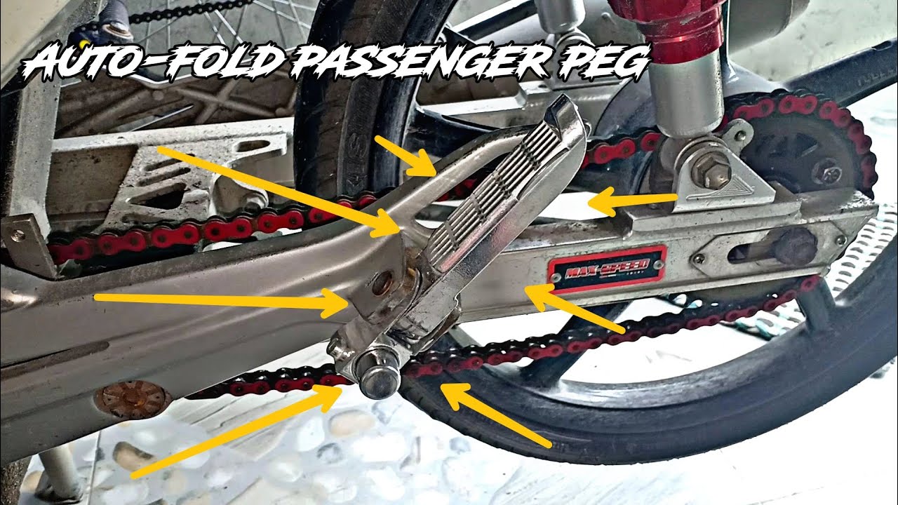 Installing Auto-Fold Passenger Peg For Suzuki Smash115