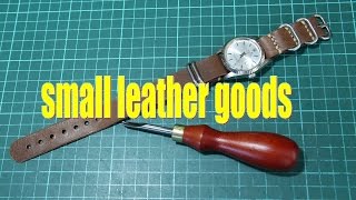 making a simple leather nato watch strap