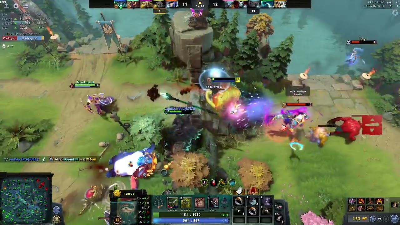 Attacker Pudge won't die easily