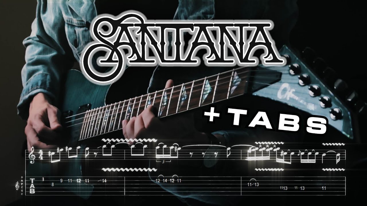 Santana x Tyga - MAMACITA Intro Guitar Solo Cover Lesson With TABS