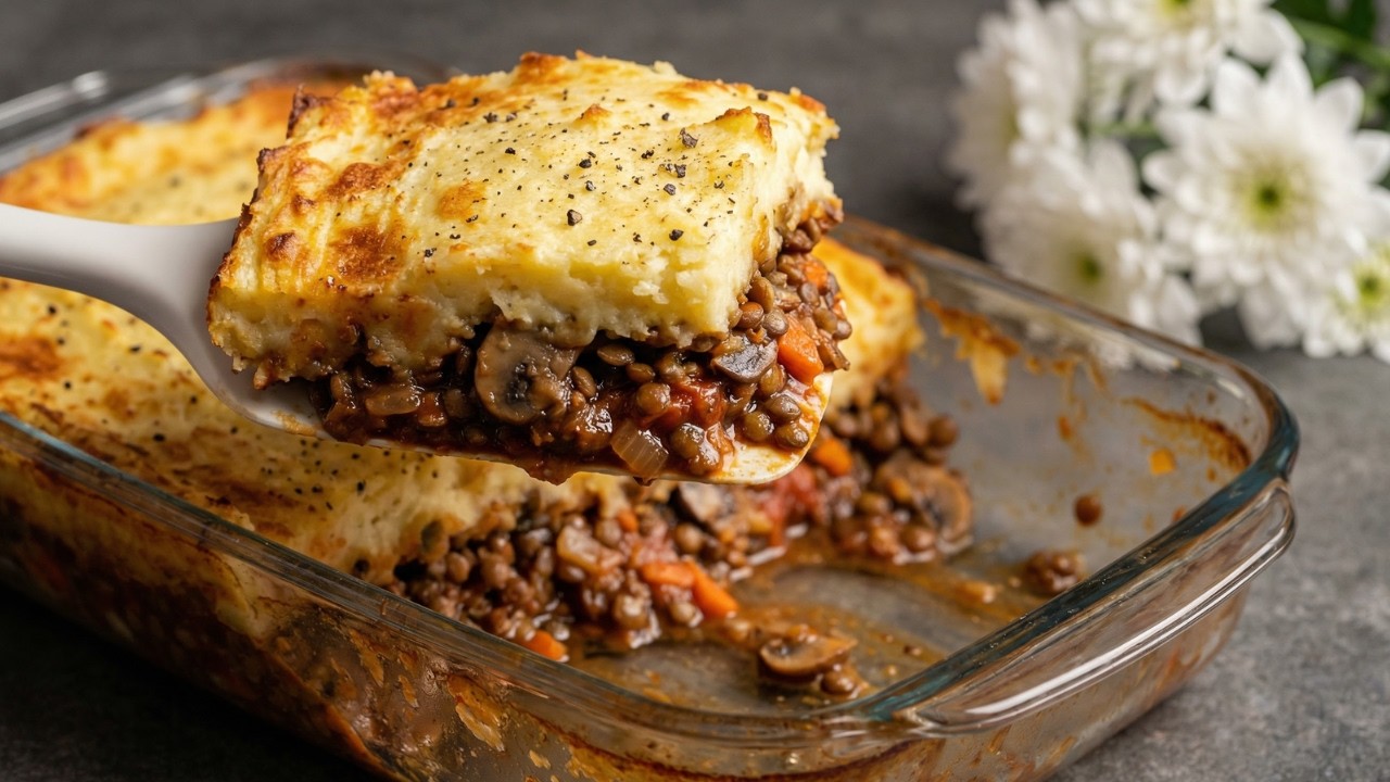 Mushrooms with Garlic & Lentils — So Tasty You Don’t Need Meat! Simple Homemade Recipe!