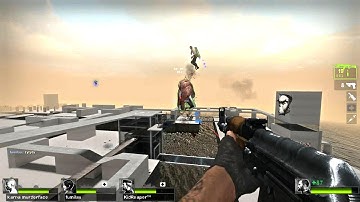 Left 4 Dead 2 - Tanks Playground Custom Map Jetpack Mod Multiplayer Gameplay Walkthrough