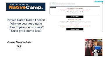 NativeCamp DemoLesson/Why do you need natto/how to pass demo class?/Kako proći demo čas? #nativecamp
