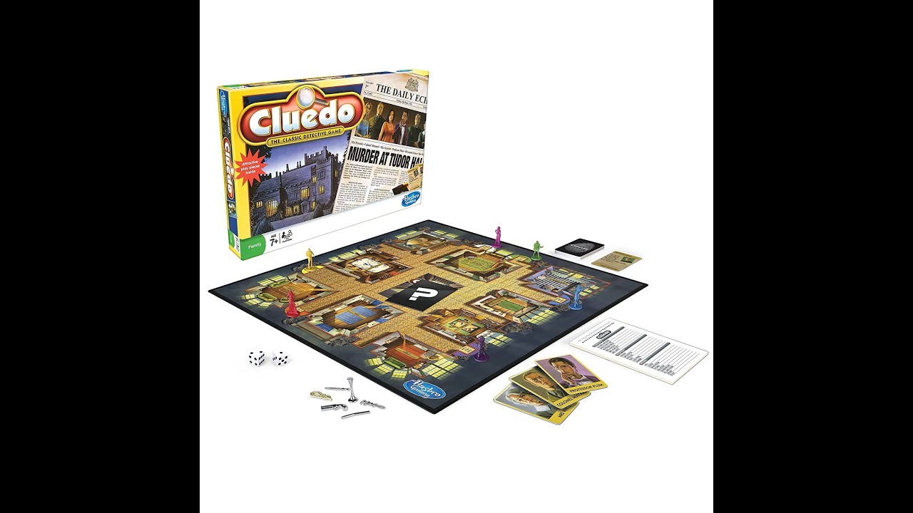 Hasbro Gaming Cluedo the Classic Detective Board Game for Ages 7 and Up for 3-6 Players, Play & fun