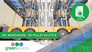 4D Pallet Shuttle System for 3PL Warehouses | Warehouse Automation Solution | Greenspace Industrial