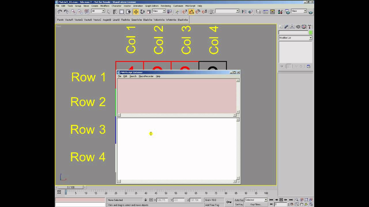 3DS MAX [14] 7 - The Matrix Explained - Pt.1 - YouTube