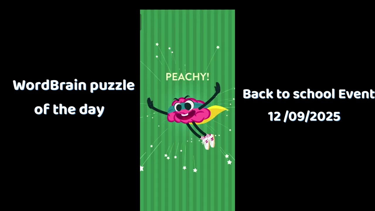 Wordbrain Back to school Event September 12 2025 Answers | Wordbrain Back to school Event 2025