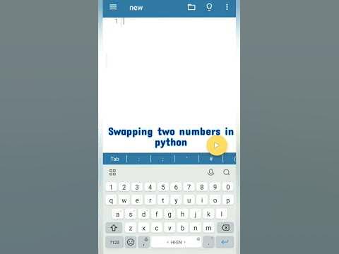 swapping of two numbers in python with temporary variable | wap to swap ...