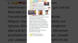 Deutsch #Worldpeace #kindess #foryou #viral #trending TSD 100 Worldpeace Tunsi Swissif Dukti1 TSD