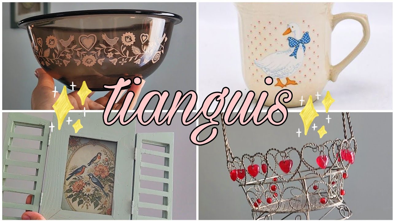 Tesoros hermosos en el tianguis de todo un poco ✨️ #tianguis #vintage 