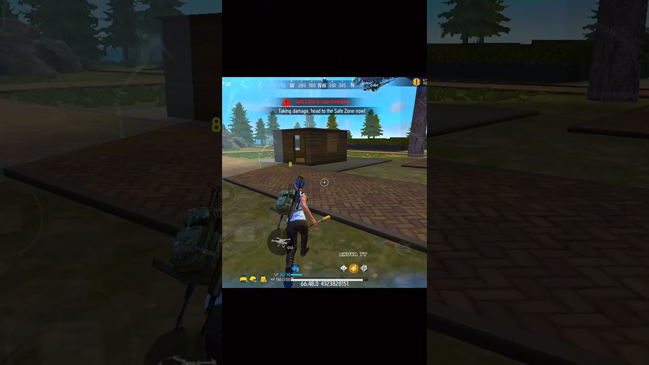 DISPLAY ZONE DAMAGE 👽💥  NEW UPDATE FREE FIRE ❤️🔥