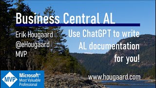 Use ChatGPT to write AL documentation for you in Business Central