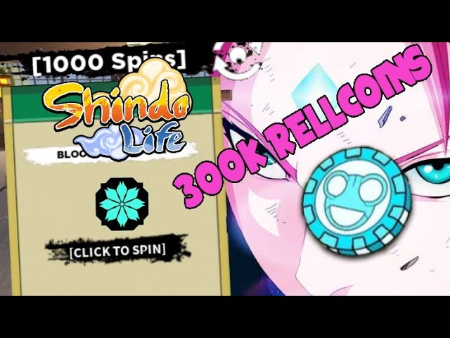 NOVOS CÓDIGOS 1000 SPINS e 300K RELL COINS!! UPDATE 210 no SHINDO LIFE  (shinobi life 2) - Roblox 