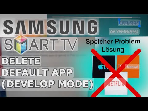 Wie wird Samsung Smart TV Speicher Problem Auflösen und Standard-App gelöscht???