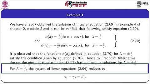 M-06. SOLUTION OF FREDHOLM INTEGRAL EQUATION WITH DEGENERATE KERNEL: EXAMPLES