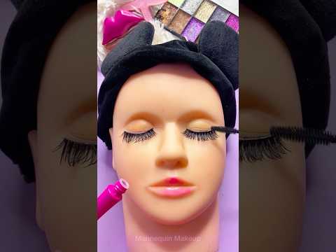 ASMR Mannequin Makeup things Sounds Video Fast No talk black mascara