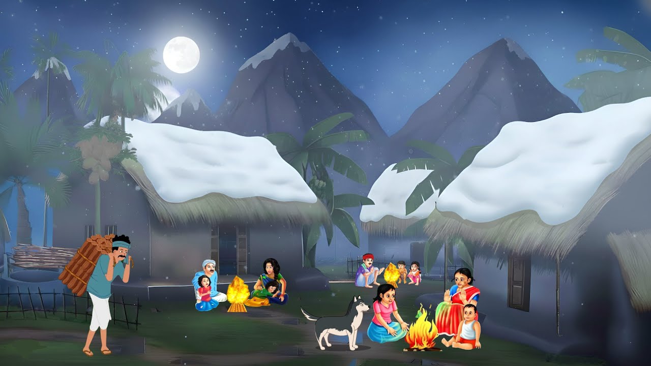 गांव की बर्फीलि ठंड हिंदी कहानी | Moral stories | Hindi Kahaniyan | Kahani | Stories 