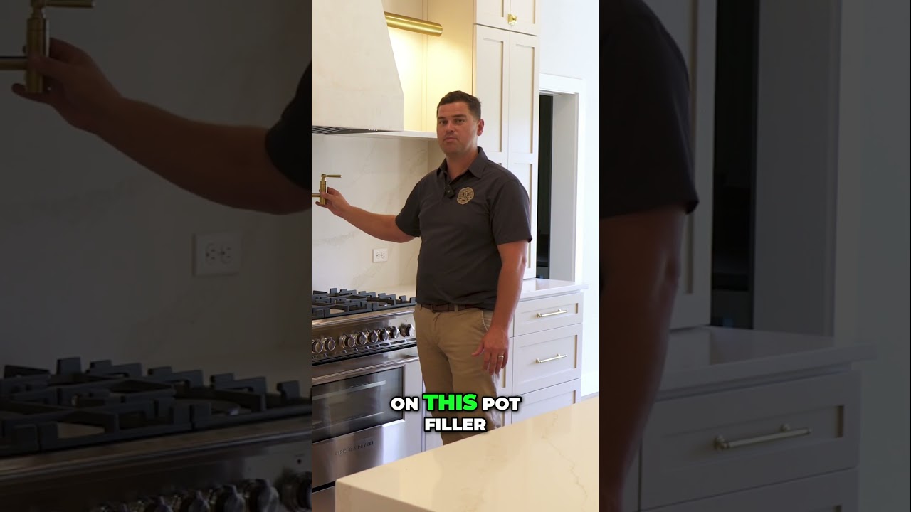 Stunning Kitchen Design - Range Area & Gold Accents  