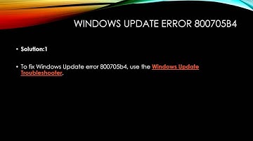 Error 0x800705b4 -fix Windows Update error