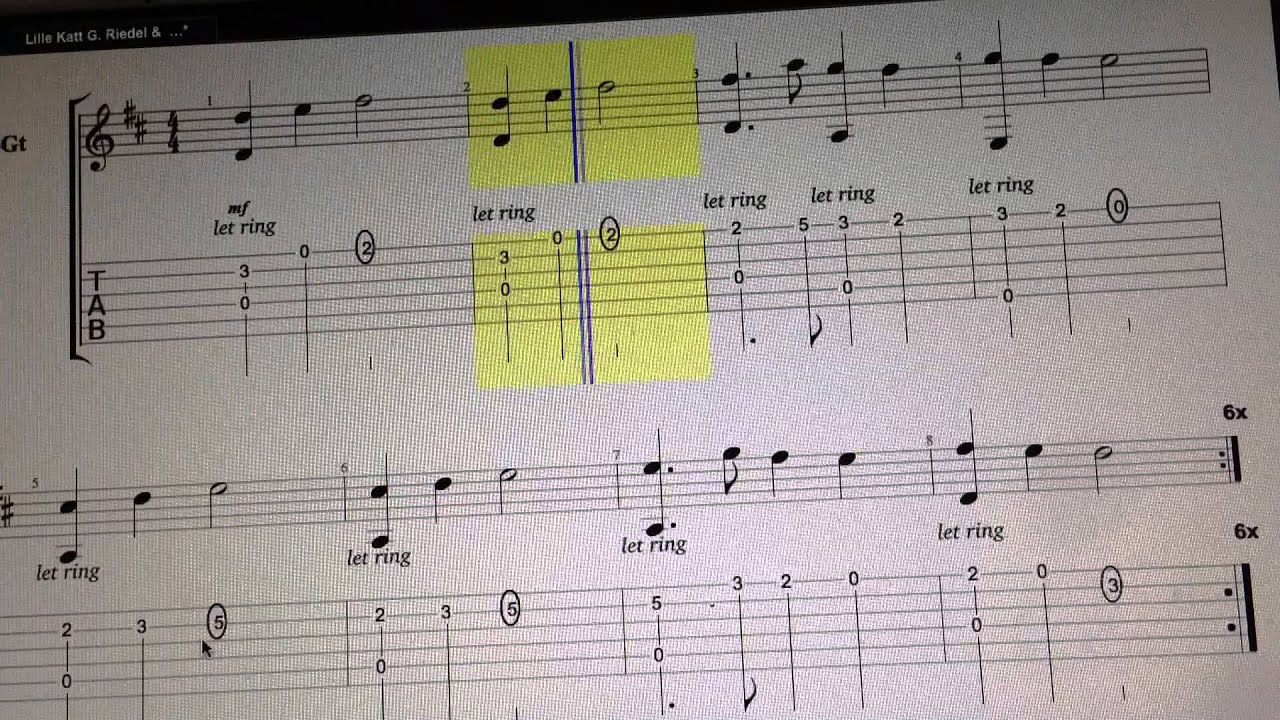 Lille Katt - Georg Riedel & Astrid Lindgren - TabFaceGuitar by Alvaro Ferreira Pinto - Enjoy!