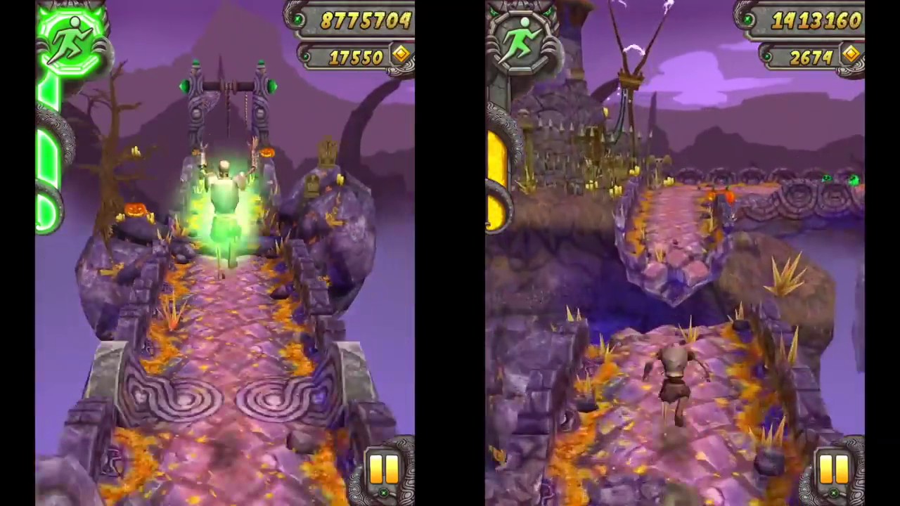 Temple Run 2 Spooky Summit | Sir Montague VS Sir Montague | Forward VS Reverse | iPad Game