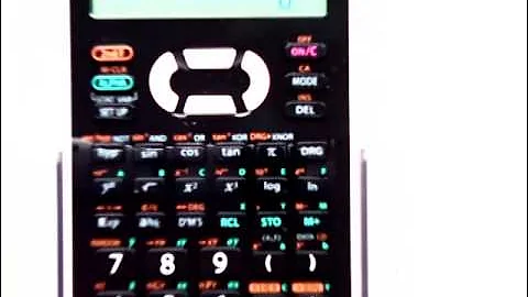 Use of the Exponent Key on the Sharp EL-531X Calculator