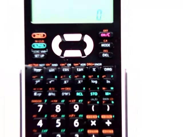 Use Of The Exponent Key On The Sharp El-531X Calculator - Youtube