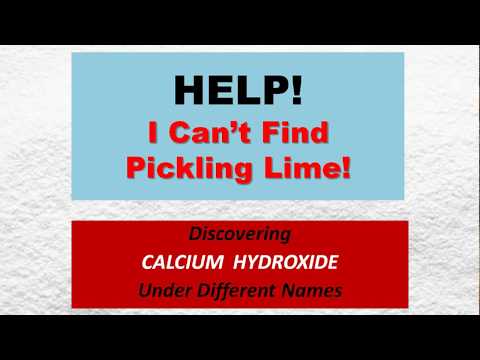 Video: Calciumhydroxid I Mad: Pickling Og Anden Anvendelse, Plus Sikkerhedstips