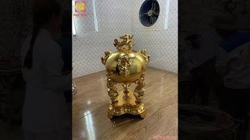 Đỉnh thất lân vờn cầu – Đồ đồng cao cấp và ý nghĩa