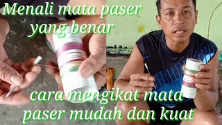 Tutorial Menali Mata Paser Yang Benar Dan Tida Gampang Putus.