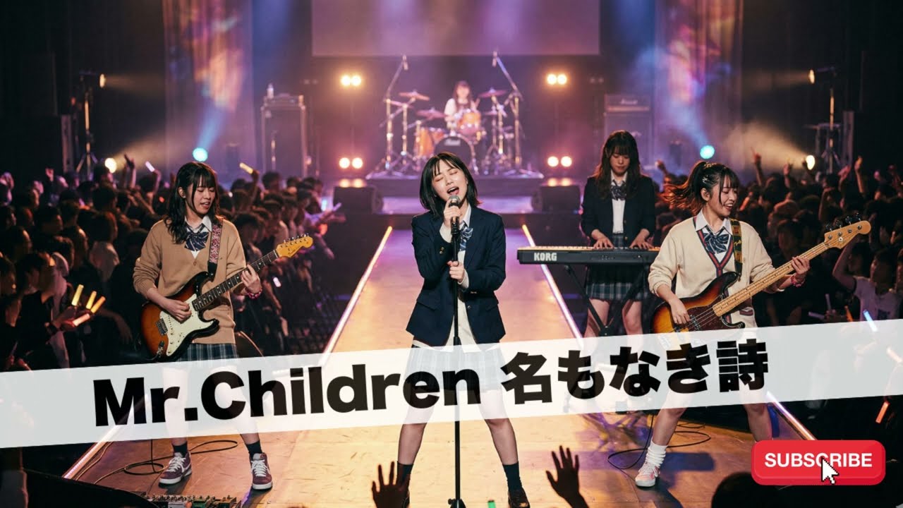 Mr Children 名もなき詩｜Japanese Girls AI Rock Band｜邦楽カバー