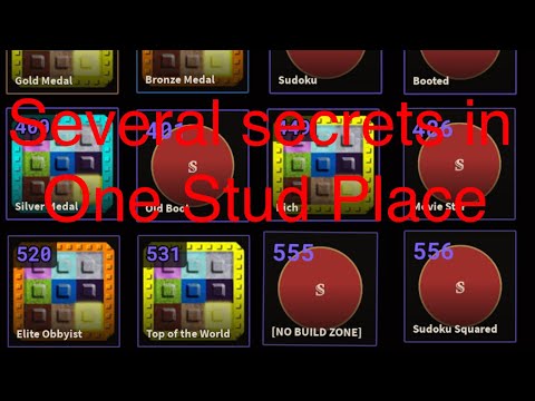 Several secrets in the Roblox game: One Stud Place