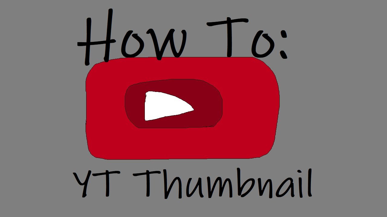 How I Make MY Thumbnails MS Paint YouTube