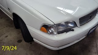 Helped repair & service a '98 Volvo S70, radiator, coolant hoses, transmission fluid, rear cam seals
