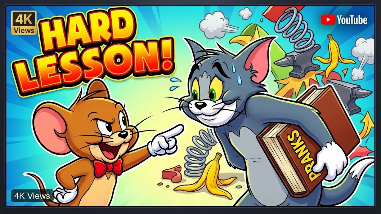 Tom Cheats His Friends and Jerry Teaches Him a Hard Lesson 😼🐭 | Funny Moral Cartoon Story