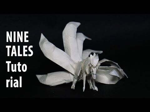 Paper Pokemon - Origami Ninetales - キュウコン / Nine tailed fox tutorial - DIY (Henry Phạm)