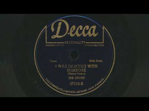 1950 THE INK SPOTS I Was Dancing With Someone - 78 RPM Record