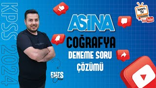 5 Kpss Coğrafya Deneme Sınavı - 5 - Enes Eker İsemtv 2024