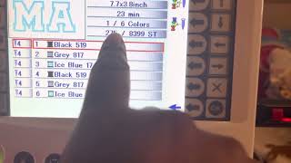 How to go back or forward on a embroidery design. Janome MB7