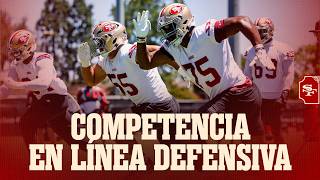 49ers en Español: Titulares y Competencia en la Línea Defensiva de los 49ers