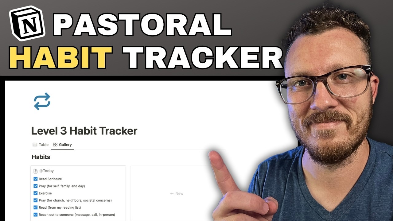 How to Build a Habit Tracker in Notion (for Pastors) - YouTube