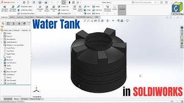 SOLDIWORKS tutorials for beginners | water tank #cad #solidworks #solidworkstutorial