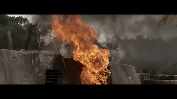 The Pacific: Using a flamethrower gun clip