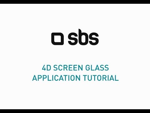 SBS 4D Screen Glass - Application Tutorial - YouTube