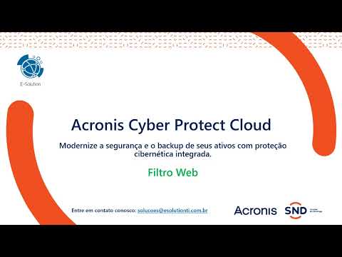 Acronis Cyber Protect Cloud - Filtro Web