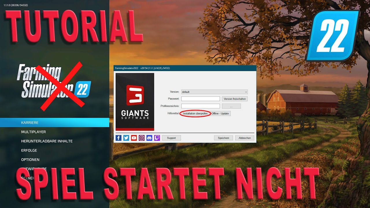 Sims 3 Launcher Funktioniert Nicht Mehr Windows 7 LS22 Tutorial - Giants Launcher funktioniert nicht mehr
