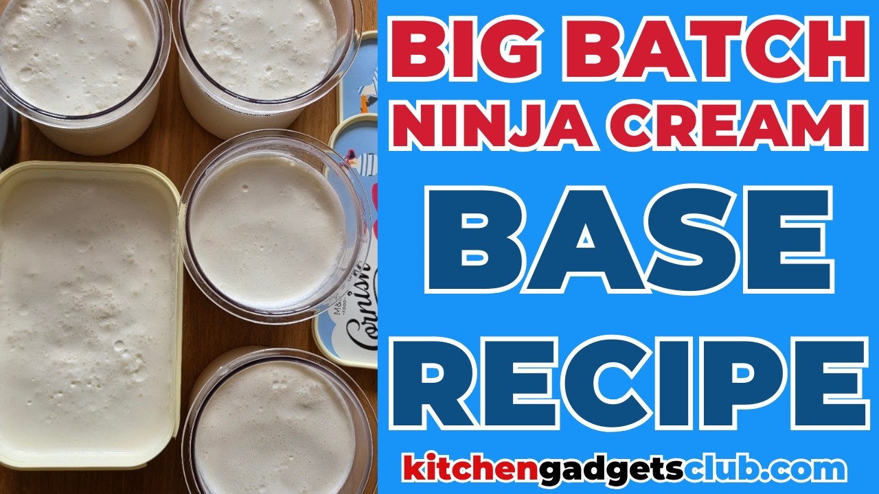 The Ninja Creami Base Recipe (plus how to batch ice ... - YouTube