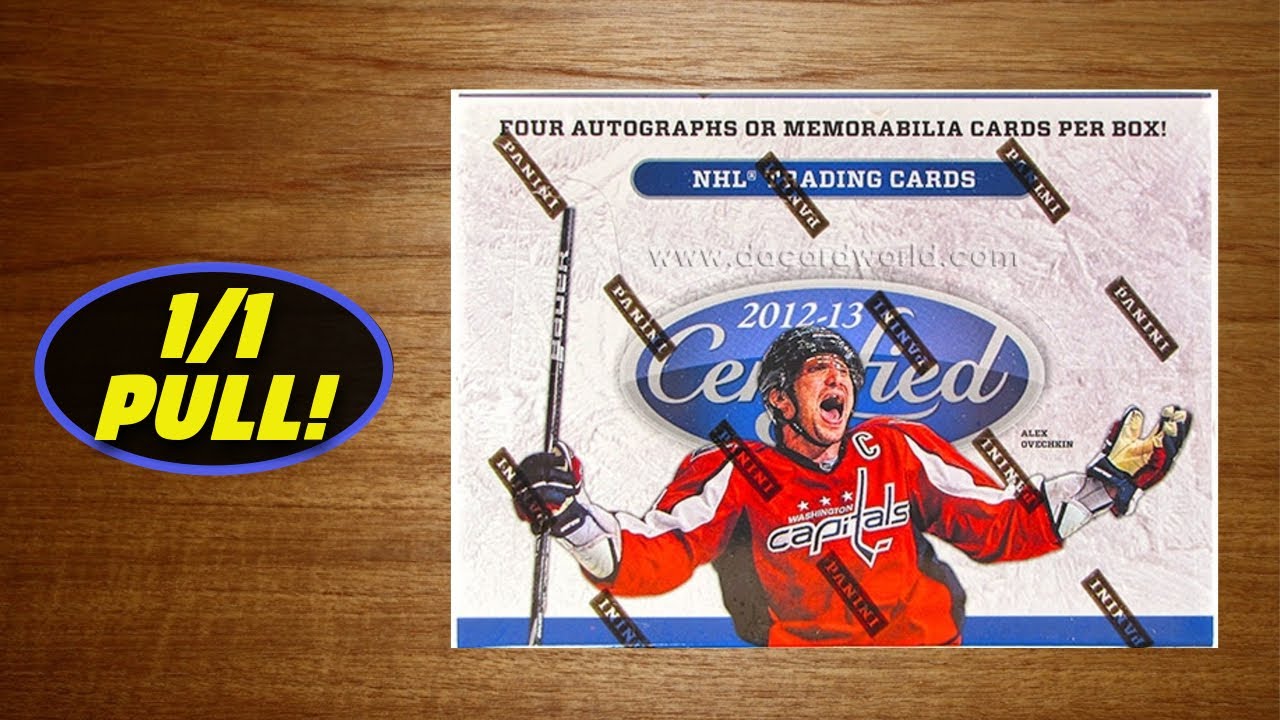 2012-13 Panini Certified Hockey Hobby Box Break - One of One Pull!