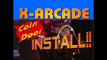 RetroPie X-Arcade Coin Door Install to an Arcade Cabinet